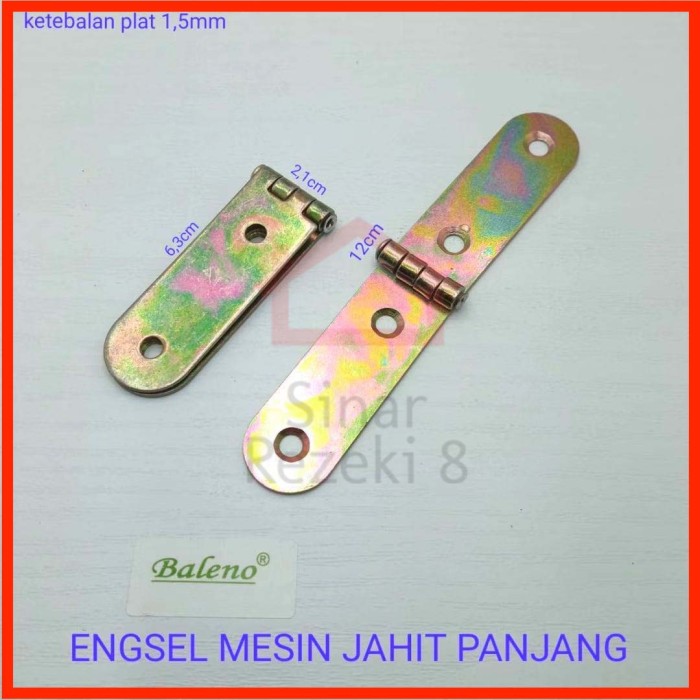 Premium Engsel Mesin Jahit PANJANG Brass / Flap Hinges Meja Lipat Antik