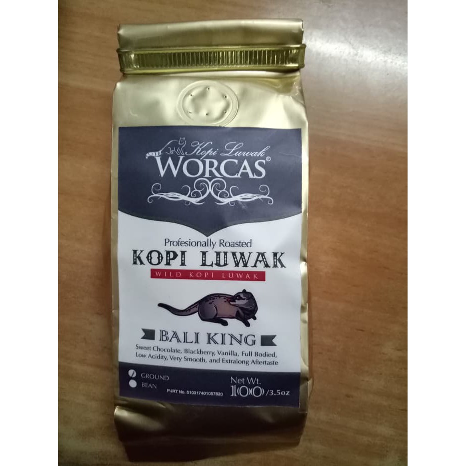 

WORCAS KOPI LUWAK BALI KING 100gr - kkp1235