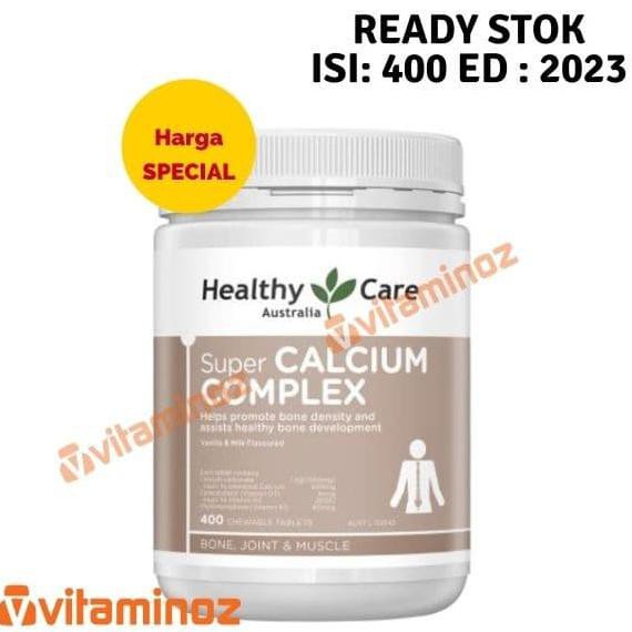 ❤BISA COD❤【BISA COD】 Healthy Care Super Calcium Complex + Vitamin D - 400 Tablet DIJAMIN