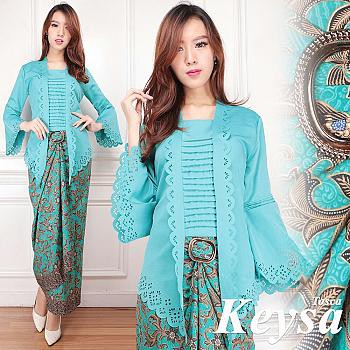 [Set Kebaya Keysa Varian Warna TL] Setelan Wanita Balotelly Hitam/Tosca/Kuning