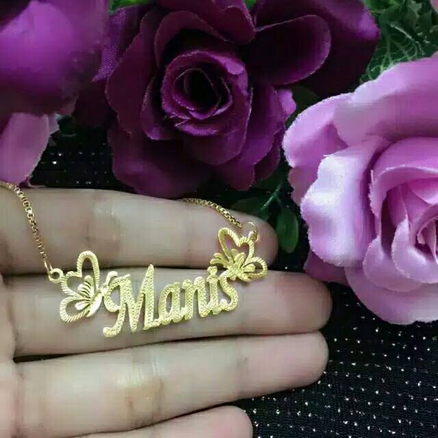 kalung titanium anti karat / kalung wanita / lapis emas / kalung anak / kalung nama / hello Kitty