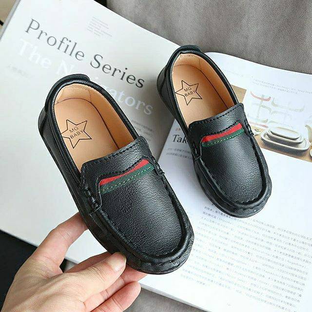 SEPATU ANAK COWOK GUCI BLACK