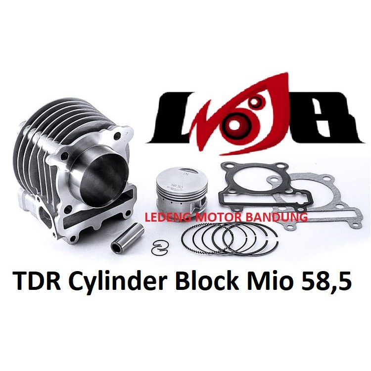TDR Boring Assy Mio Cylinder Block Silinder Blok Bore Up Piston Kit 58.5 mm