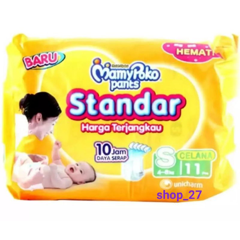 mamypoko pants standar, size S, 11.pcs