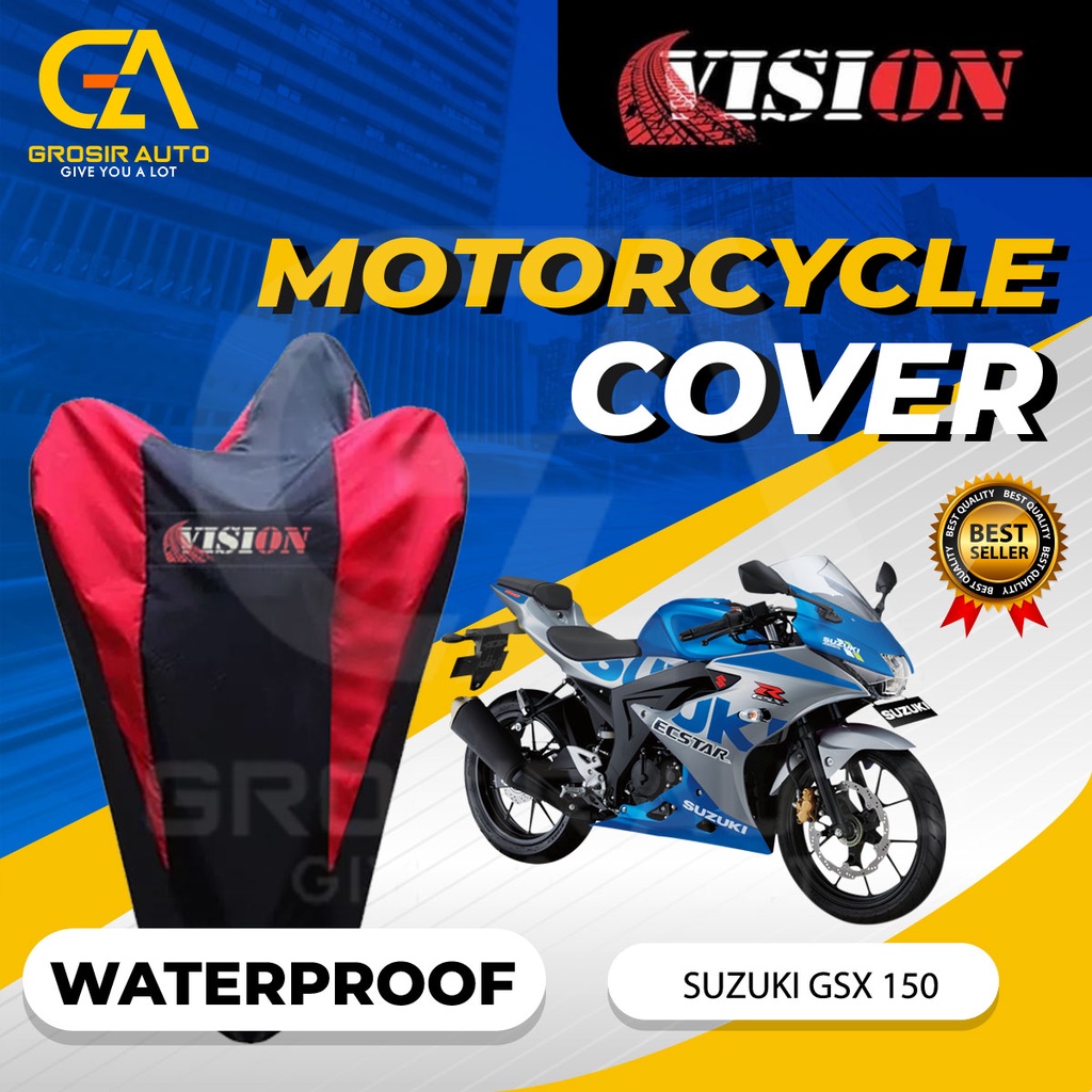 Sarung Motor GSX 150 Anti air Vision / Cover Selimut Penutup Sarung Mantel Motor Vision