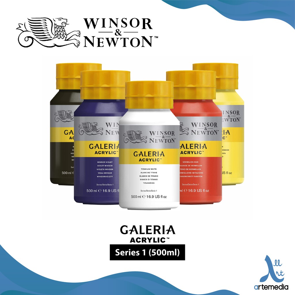 

Winsor & Newton Galeria Acrylic 500ml Series 1 Acrylic Paint Cat Akrilik - 01/02