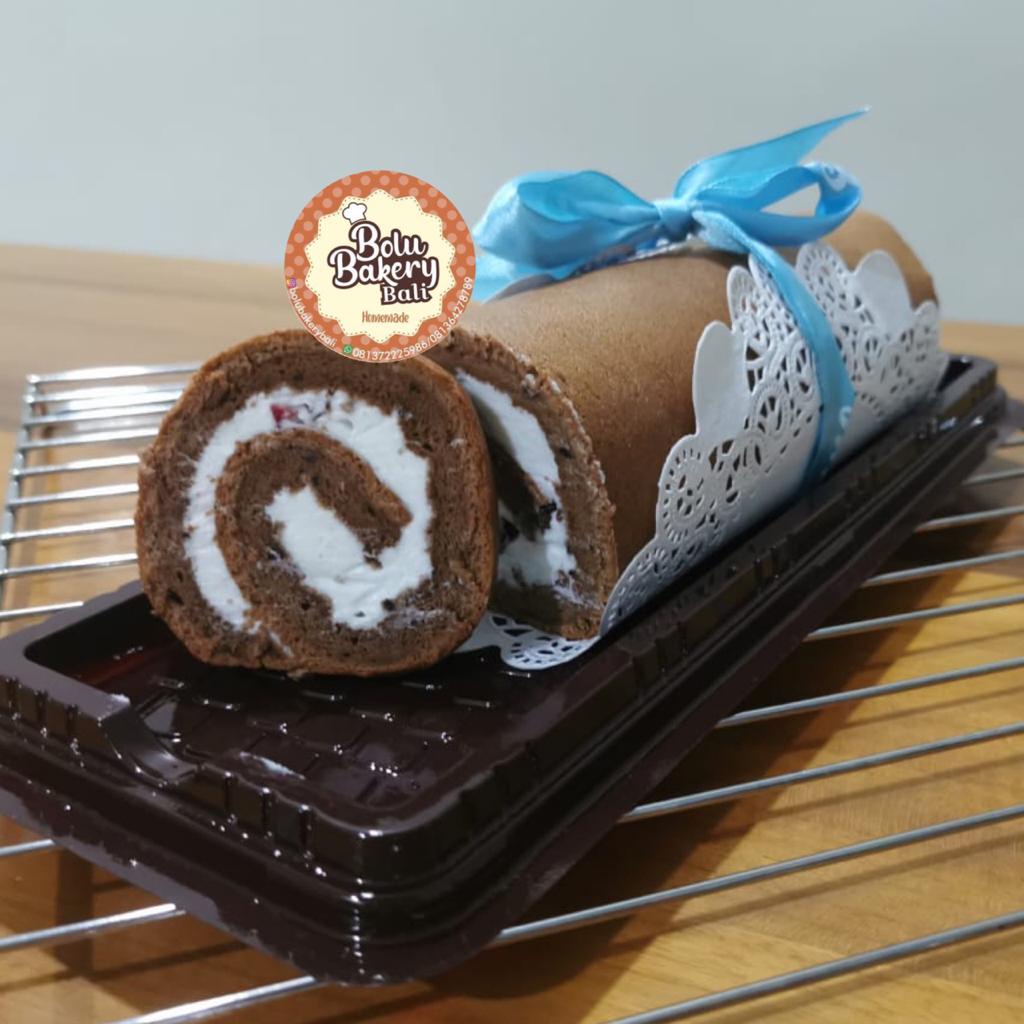 

bolu gulung coklat roll cake chocolate bolu bakery bali