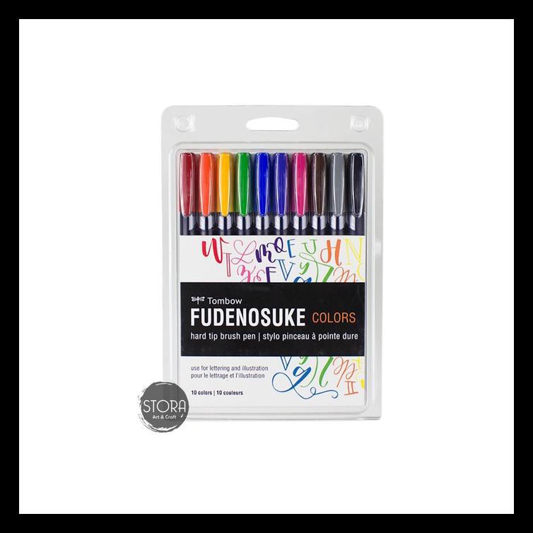 

Tombow Fudenosuke Hard Tip Set 10 / Hard Tip Palette Termurah