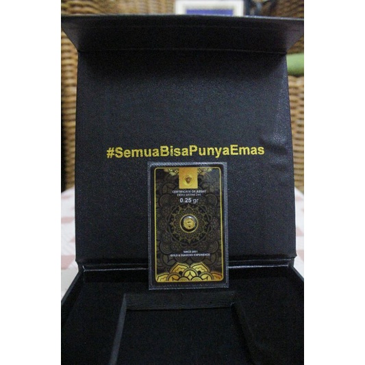 Emas Logam Mulia Antam Minigold Murni 0,25 gram 24 Karat Murah Original Bersertifikat