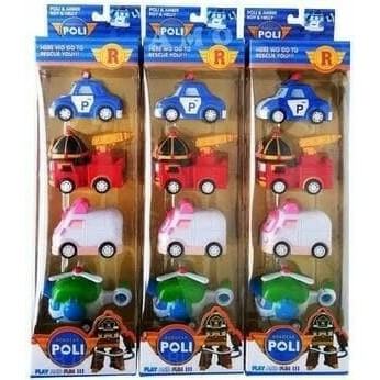 robocar poli 4pc /mainan robocar poli