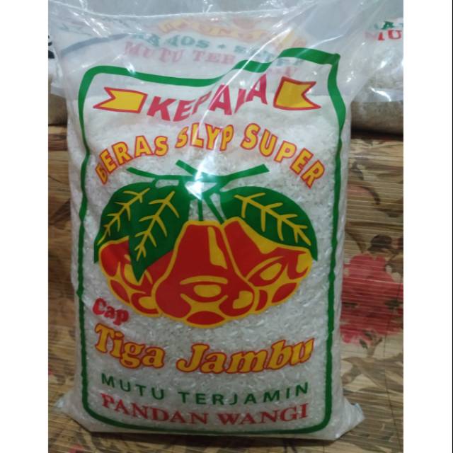 

Beras cap tiga jambu 5kg