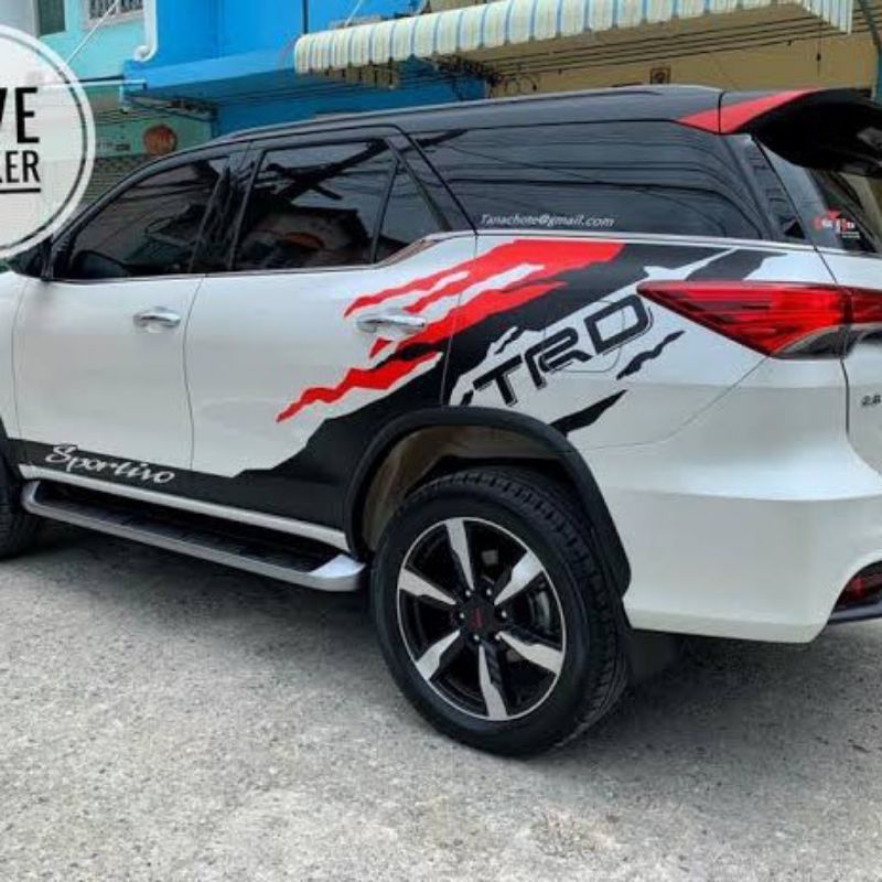 cutting sticker mobil PAJERO SPORT RUSH TERIOS