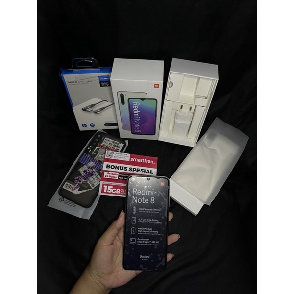 Xiaomi Redmi Note 8 4/65 (RAM UPGRADE) Second Sekon Bekas