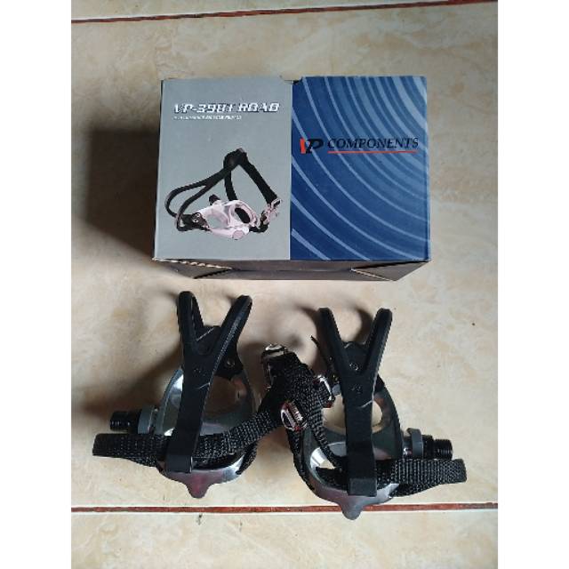 Pedal vp toeclip pedal set toe clip vp-398t vp 398 t