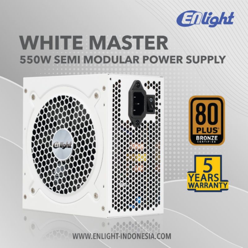 Jual Psu Enlight White Master Watt Bronze Modular Tahun Garansi Shopee Indonesia