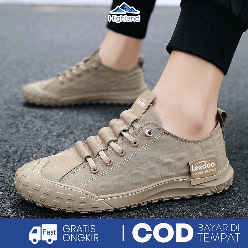 Highland Sepatu Pria Sneakers Casual Sepatu Lari Olahraga Sport Sepatu Cowok Kets Santai Import MC106