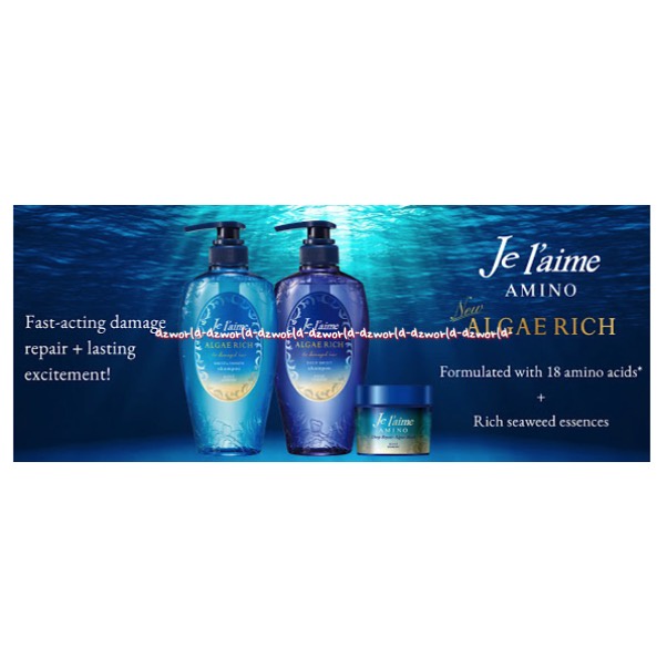 Je L'aime Amino Algae Rich 500ml Hair Deep Moist Moist &amp; Smooth Treatment Shampoo Kose Cosmeport Jel'aime AminoJe L'aime Amino Jelaime Perawatan Dan Sampoo Rambut