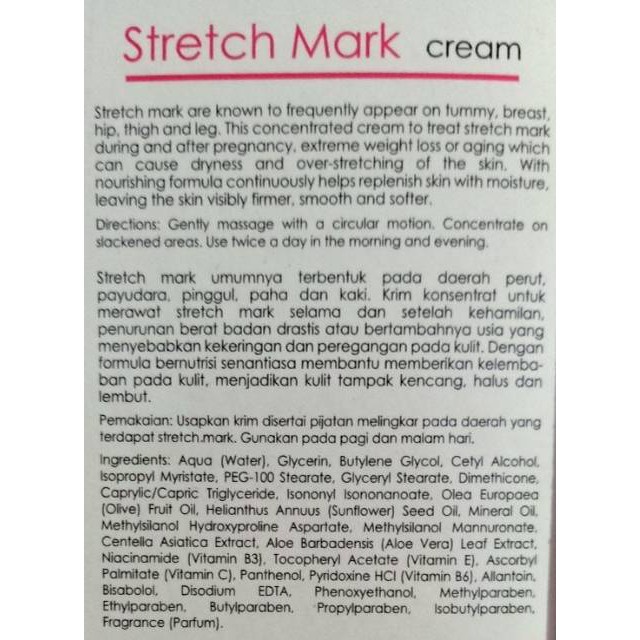 PENGHILANG STRECHMARK AMPUH PERMANEN BPOM VIENNA STRETCHMARK STRETCH MARK CREAM KRIM OBAT SALEP VIENA