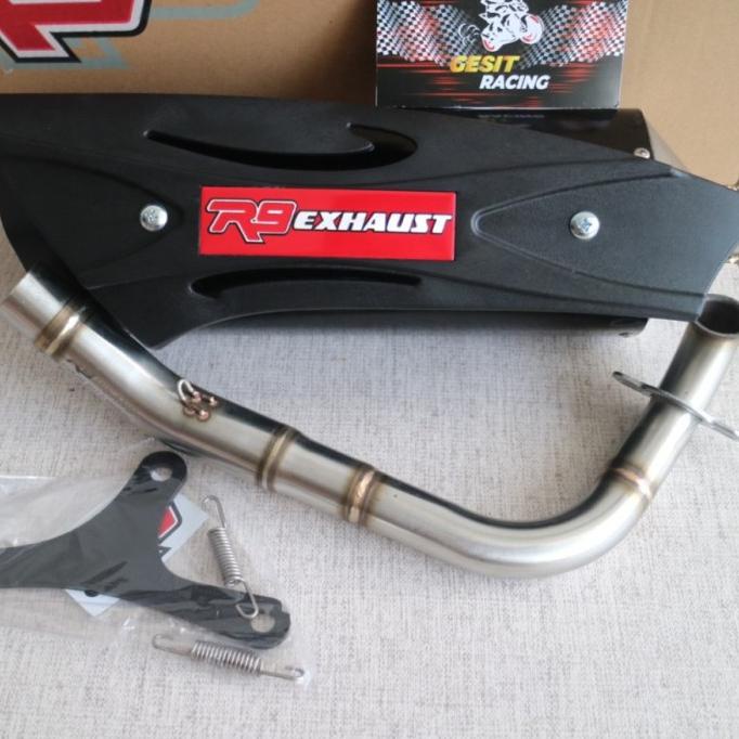 Knalpot Racing Vario 110 FI / Spacy FI - R9 Misano SS Black Series GESITR68 Murah