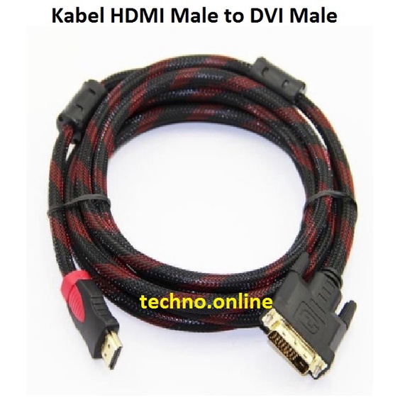 Kabel HDMI Male to DVI Male