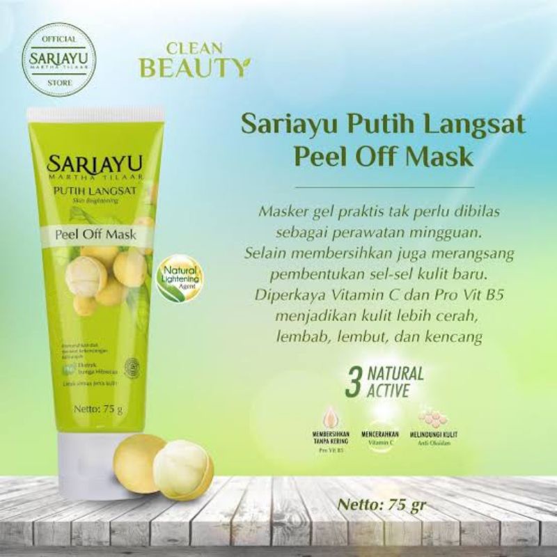 SariAyu Putih Langsat Peel Off Mask