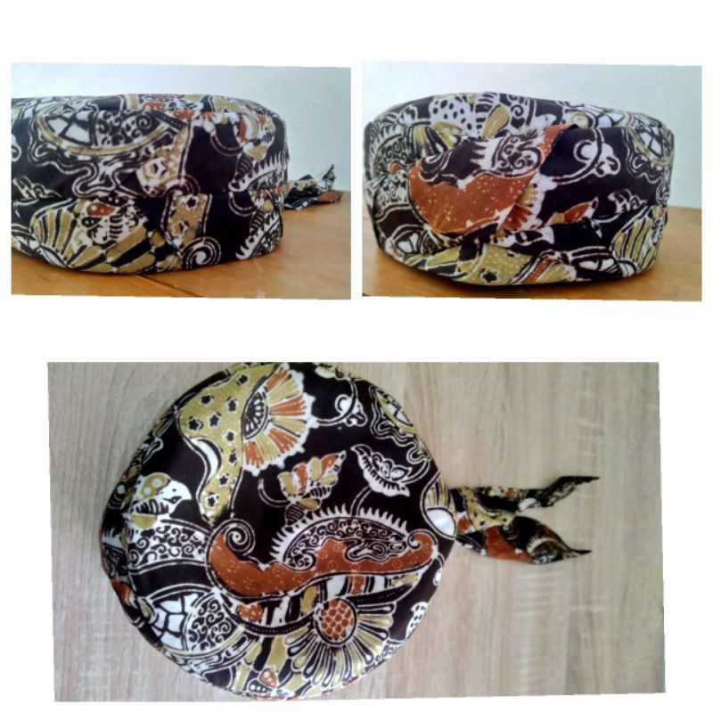 Peci muslim batik jogokariyan Motif kipas ecoprint Murah Terlaris