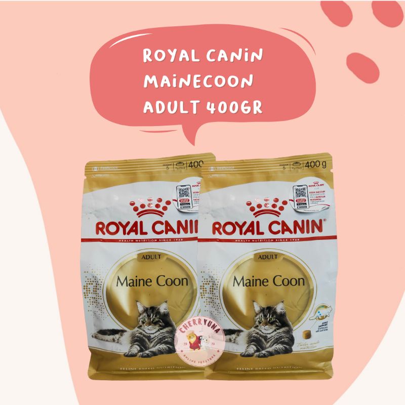 Royal Canin Maine Coon Adult Makanan Kucing Dewasa DryFood 400Gr