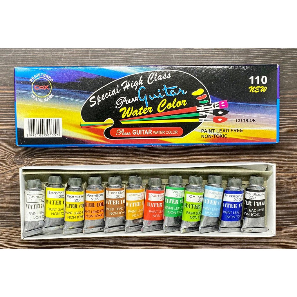 

CAT AIR/ WATERCOLOR 12 COLOR - DOLAR GUITAR 110 NEW