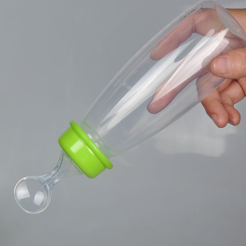 [Bayar Di Tempat]Botol Sendok Makan Bayi 240ml Bahan PP