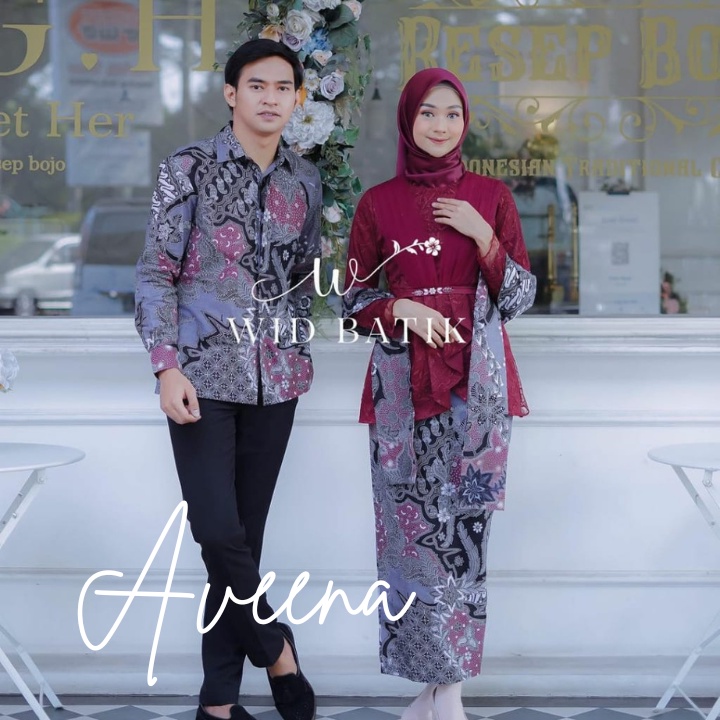 PROMO DISKON BIG SALE  AVEENA BAJU LAMARAN COUPLE KEBAYA MODERN BRUKAT TERBARU JUMBO ORI 2022 Couple