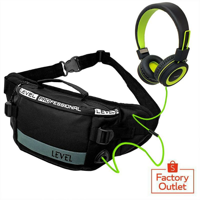 tas pinggang level pro waistbag waterproof fashion pria Fanny pack