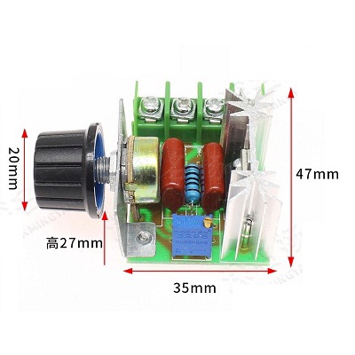 DIMMER AC 220V 2000W SCR  ELECTRONIC VOLTAGE REGULATOR SPEED CONTROLLER