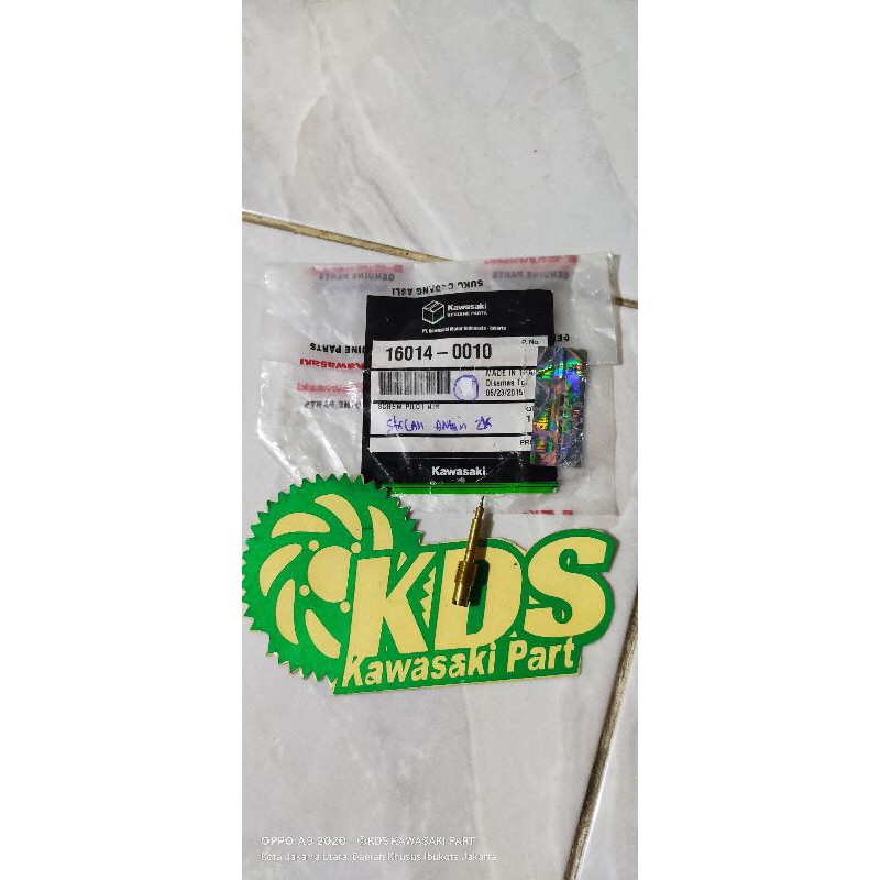 SCREW PILOT AIR / SEPUYER SETELAN ANGIN CARBU RATOR MOTOR KAWASAKI ZX 130 - 16014-0010