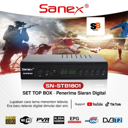 set top box Set Top Box SANEX SN 1801 / Siaran TV Digital oirginal digital semua tv berkualitas grosir lengkap I1U5