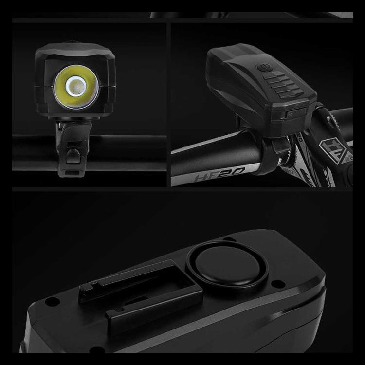 MURAH Lampu Alarm Bel Klakson Sepeda USB Multifungsi Waterproof Anti Maling