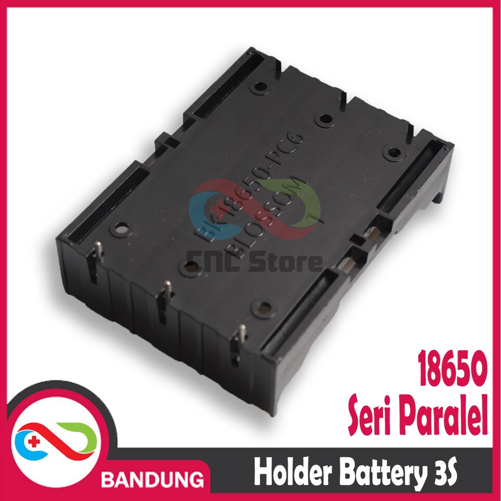 HOLDER BATERAI 18650 3S SERI PARALEL