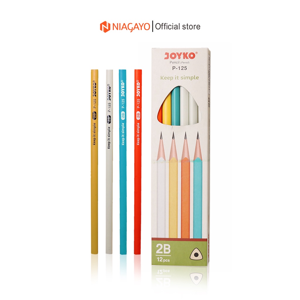 

Pensil 2B Joyko P125 Ecer 1 Pack Motif Lucu Warna Pastel