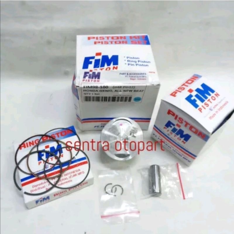 Piston seher kit beat led 2020 scoopy 2021 genio oversize 100 fim