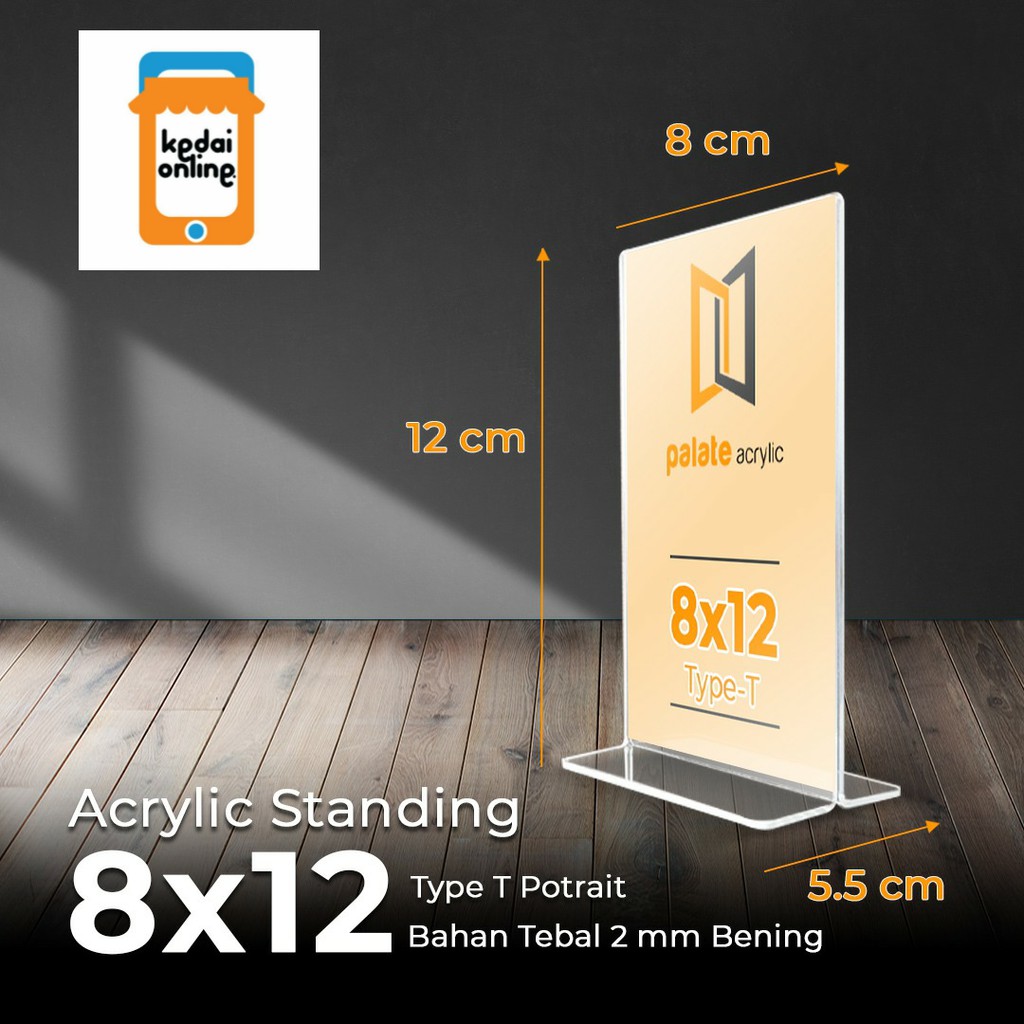 

AKRILIK NOMOR MEJA 8X12 T / ACRYLIC TENT CARD / ACRYLIC TENT HOLDER