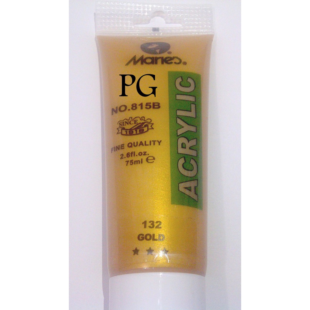 

Maries Acrylic Paint Silver dan Gold 75 ml Cat Akrilik Perak Emas 75ml
