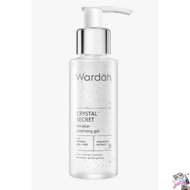 ☃Cutezz_Ching1☃Wardah Crystal Secret Micellar Cleansing Gel 95ml