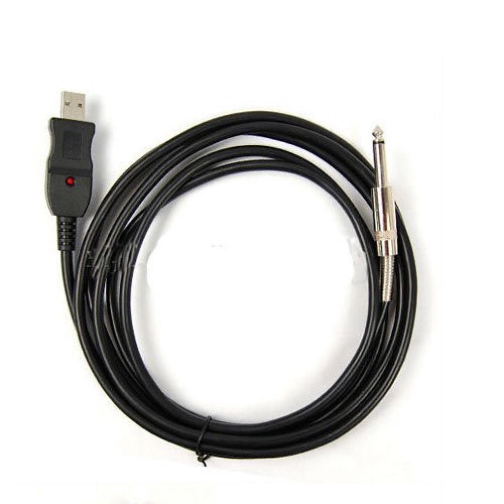 TSAI USB Guitar Link Audio Cable for PC / Mac 3M - AY14-Hitam