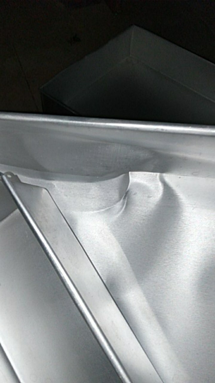 Loyang Kue Bolu 1 Set Segi Besar (isi 2pcs Ukuran Berbeda ) Tinggi=6 Cm Alumunium Kotak Persegi