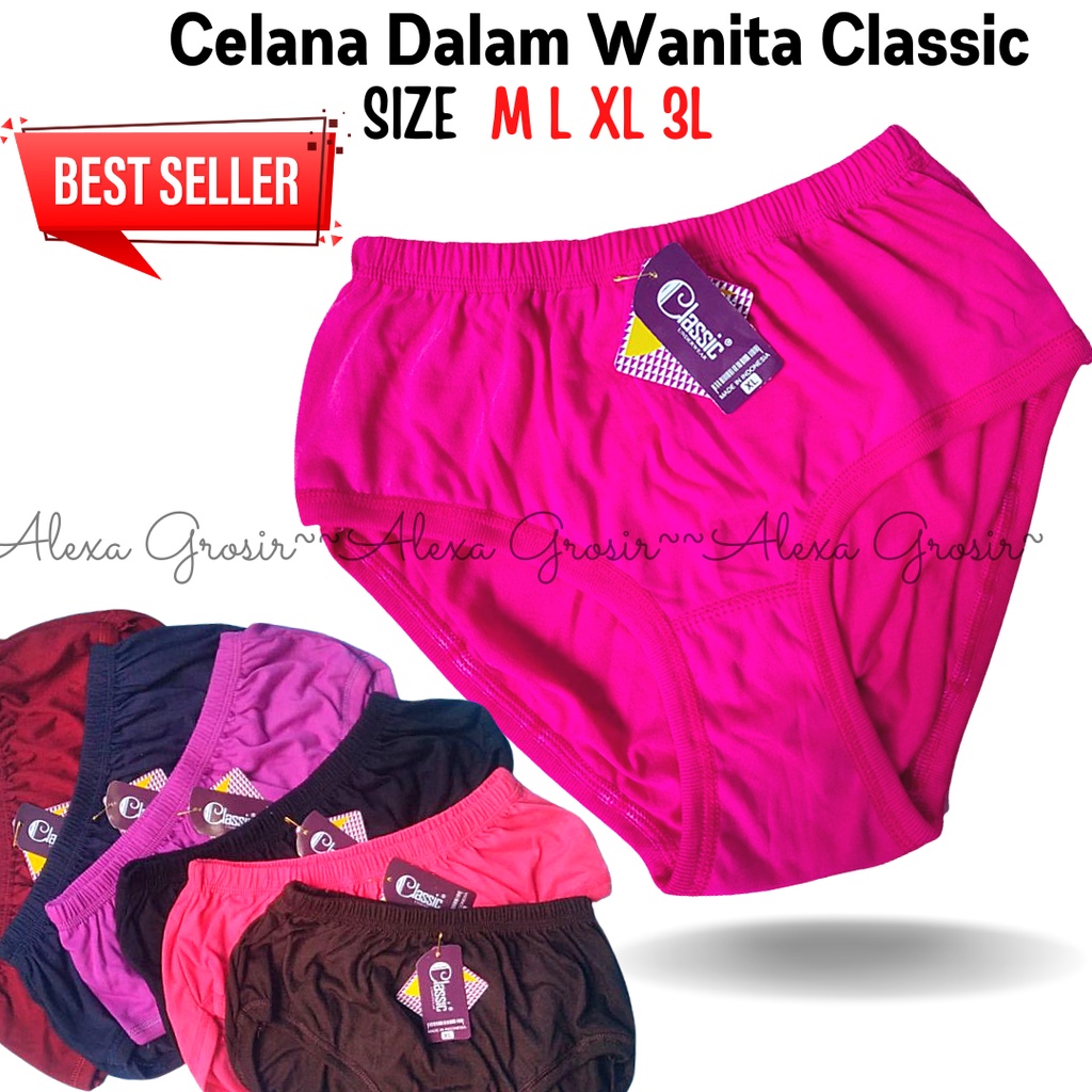 1 pcs celanadalamwanita / cdwanita / LINGERY cd wanita katun / CLASSIC SIZE XL / bahan lembut nyaman