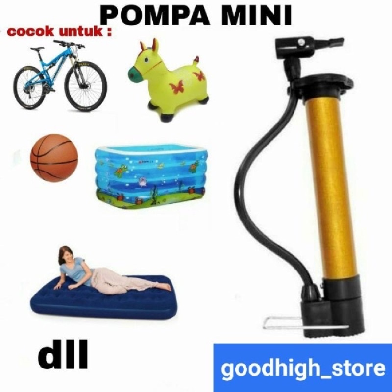 SEN - Pompa Angin Mini Pompa Angin Ban Sepeda Pompa Angin Portable Serbaguna