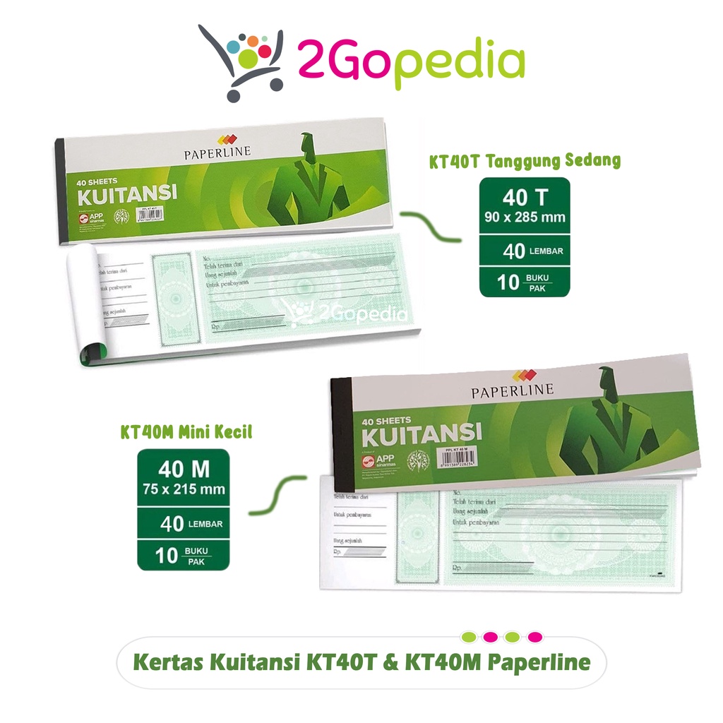 

Kertas Kwitansi / Kuitansi Ukuran Sedang & Mini Paperline