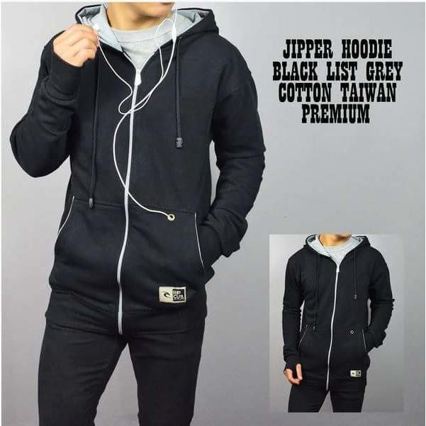 Ripcurl Navy Jaket Pria Jaket cowok Jaket Denim Jaket Jeans Jaket Fleece Murah meriah harga grosir-1