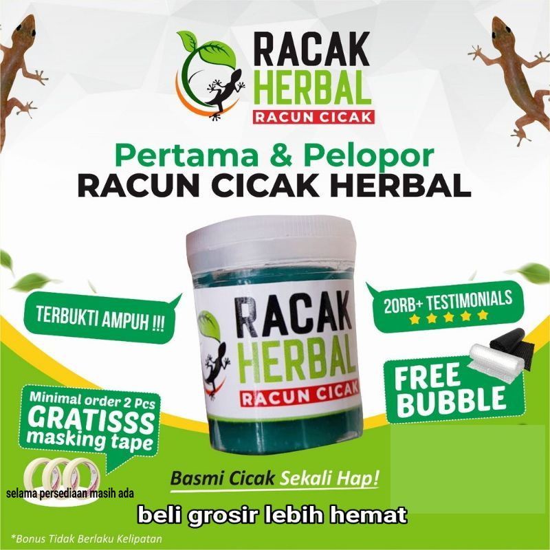 RACUN CICAK RACAK HERBAL SAKTI