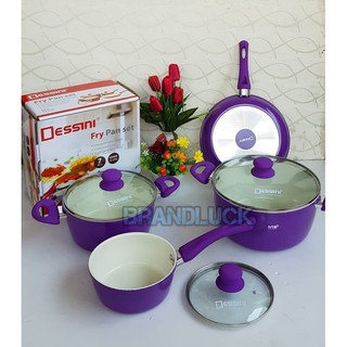  PANCI  SET  CERAMIC 7 Piece Dessini Itali keramik  set  pan 