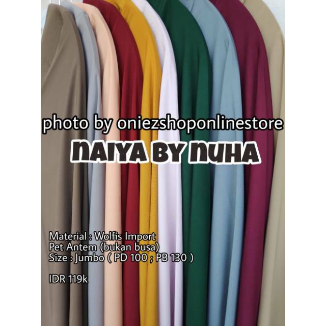 Khimar Jumbo Syari Naiya by Nuha